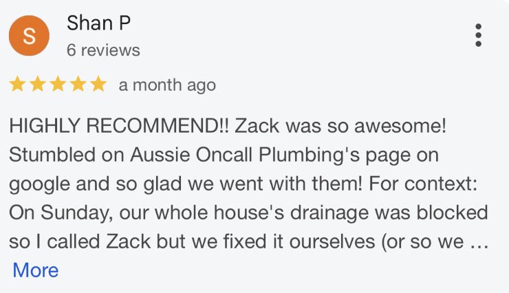 Oncall Plumbing Pennant Hills Review 1